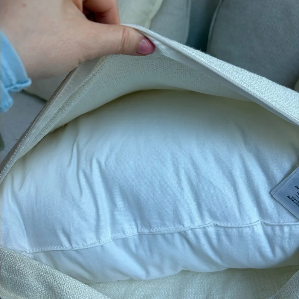 West Elm Linen Throw Pillows (Two Pillows)